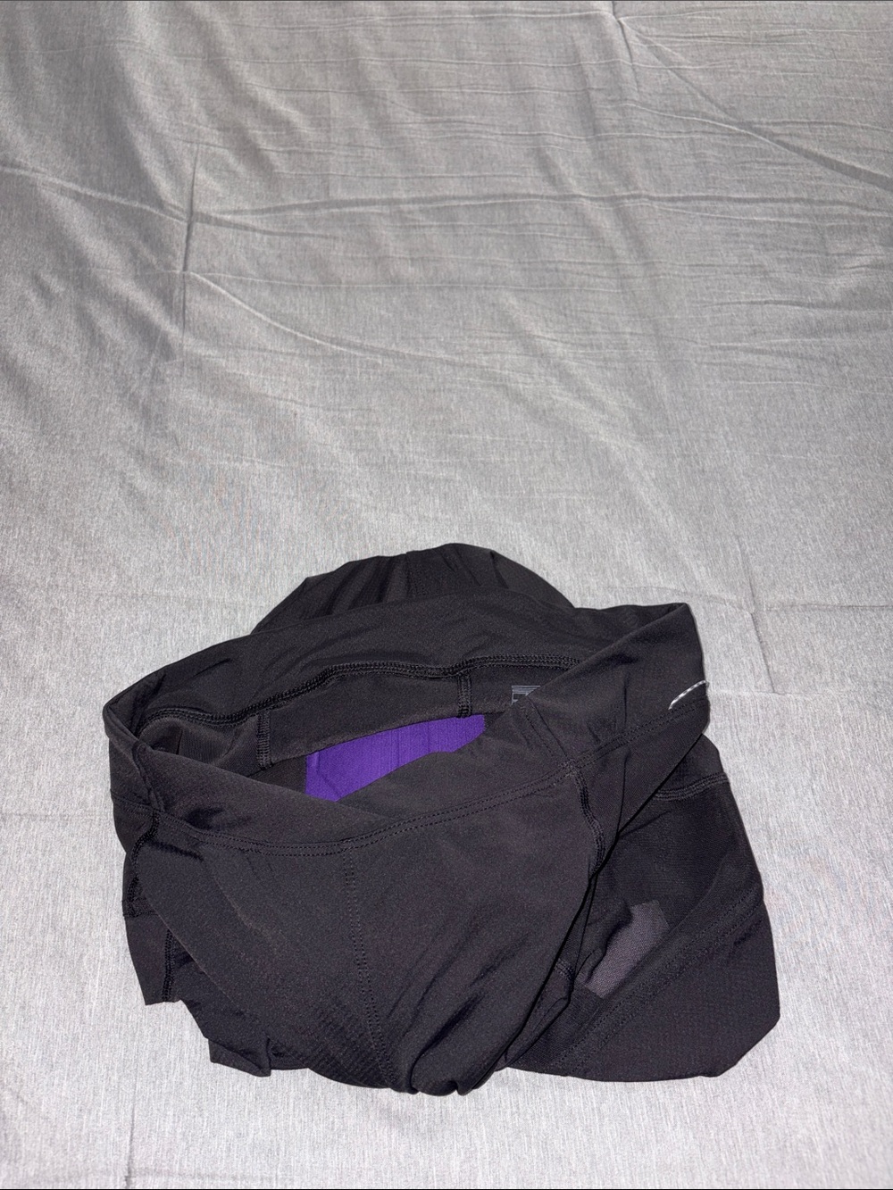 Patagonia Women's Black Bike Shorts with Purple Lining